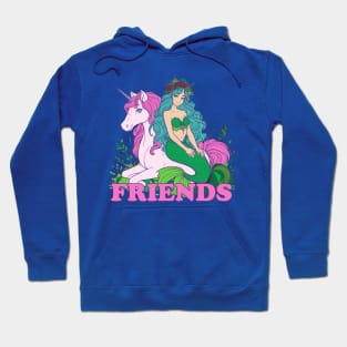 Mermaid and Unicorn: Friends Hoodie